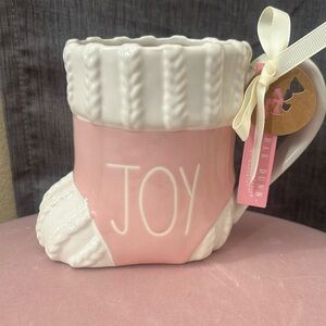 🎀RAE DUNN PINK BOOT MUG